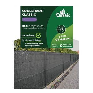 Belátásgátló CoolShade 80% Szürke1,5*10m