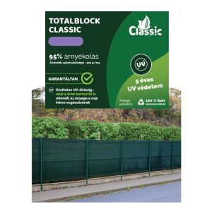 Belátásgátló Totalblock 95% Zöld 1,5*10m