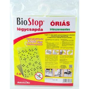 BIOSTOP légyfogó lap ÓRIÁS 4 db-os