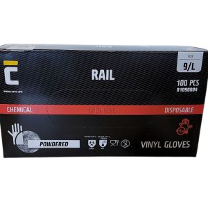 Kesztyű-Rail vinyl + púder 100 db-os L