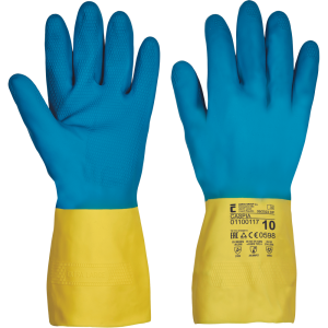 CASPIA védőkesztyű latex/neopren