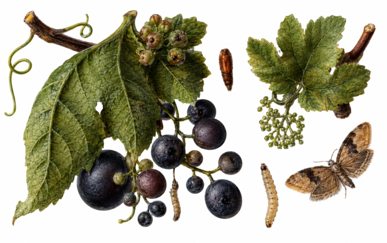 Szőlőmoly a szőlőültetvényekben – felismerése, kártétele és védekezése