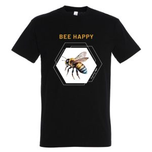 Póló - TOP Méhecske Bee happy, fekete M