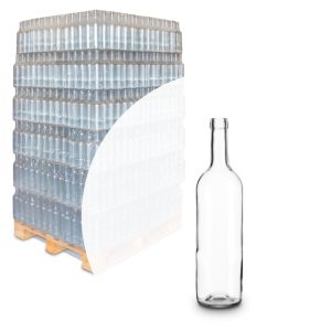 Borosüveg dugós átlátszó 750 ml